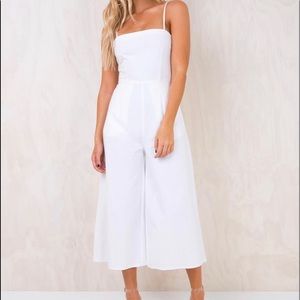 Princess Polly white jumpsuit